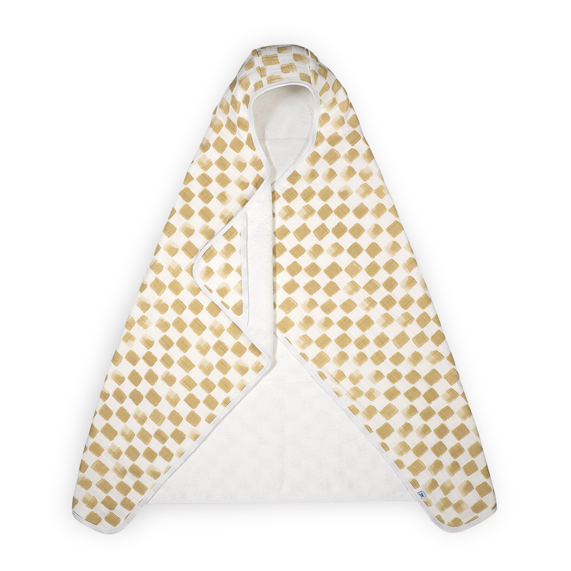 Cotton Hooded Toddler Towel - Adobe Checker