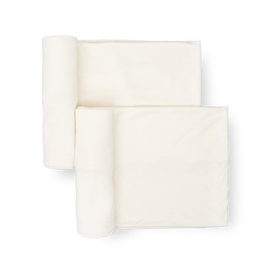 Stretch Knit Swaddle Blanket 2 Pack - White