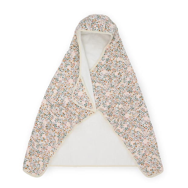 Toddler Hooded Towel - Pressed Petals