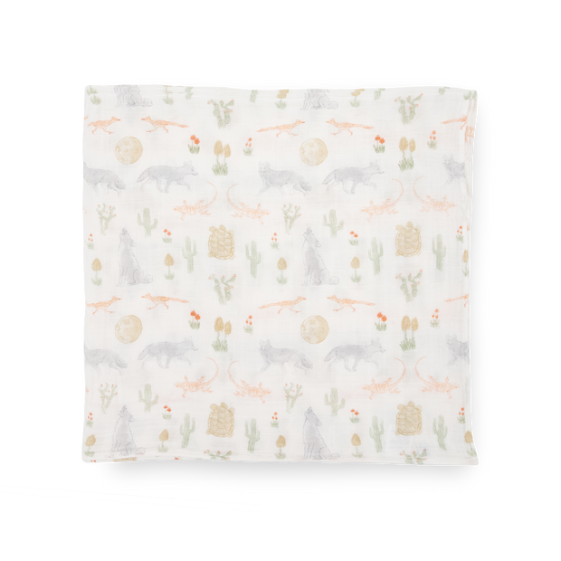 Cotton Muslin Swaddle Single - Desert Night