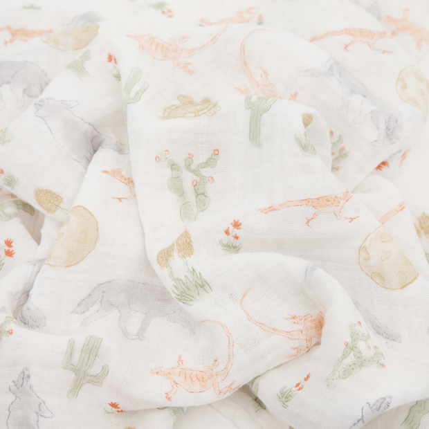 Cotton Muslin Swaddle Single - Desert Night