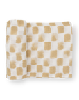 Cotton Muslin Swaddle Single - Adobe Checker