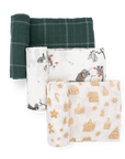 Cotton Muslin Swaddle 3 Pack - Snow Day