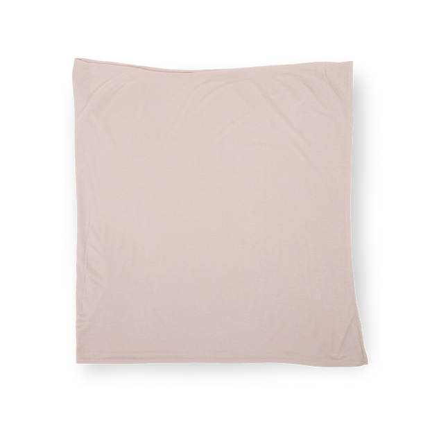 Stretch Knit Swaddle Blanket - Soft Blush