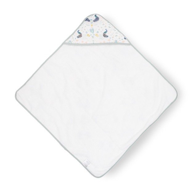 Cotton Hooded Infant Towel - Peacock