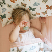 Cotton Muslin Toddler Bedding 3 Piece Set - Butterflies