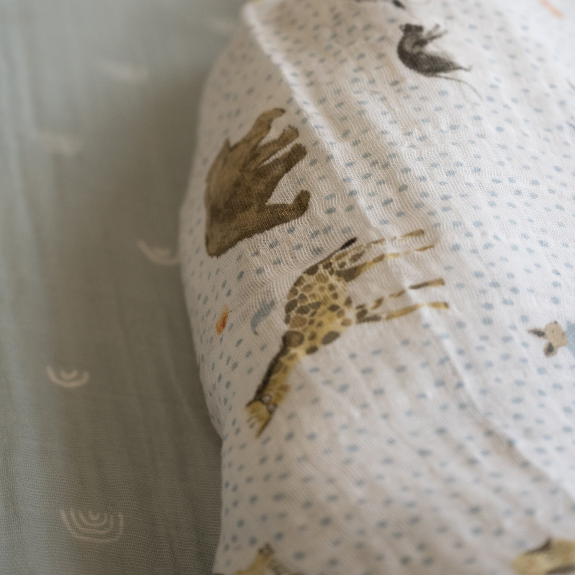 Cotton Muslin Swaddle Blanket - Party Animals