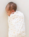 Stretch Knit Swaddle Blanket 2 Pack - Rainbows