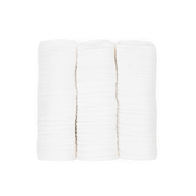 Cotton Muslin Swaddle Blanket 3 Pack - White