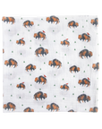 Cotton Muslin Swaddle Blanket 3 Pack - Bison