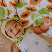 Cotton Muslin Swaddle Blanket 3 Pack - Tropical Fruit