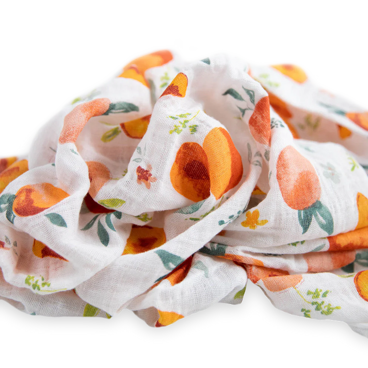 Cotton Muslin Swaddle Blanket 3 Pack - Georgia Peach