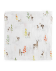Cotton Muslin Swaddle Blanket - Oh Deer!