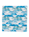 Cotton Muslin Swaddle Blanket - Surf