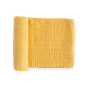 Cotton Muslin Swaddle Blanket - Mustard