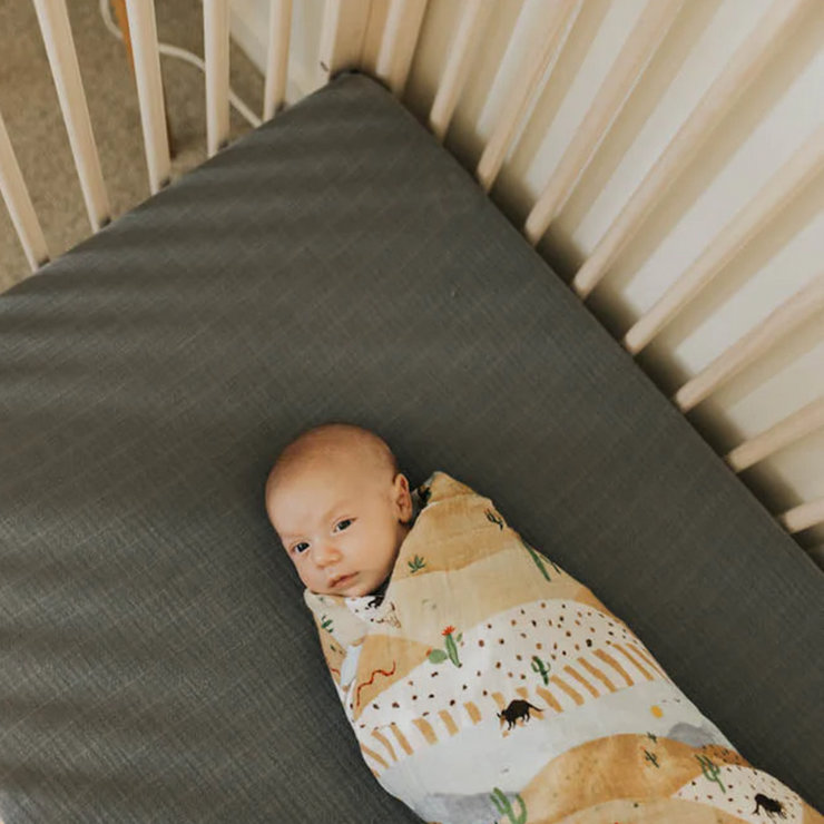Cotton Muslin Swaddle Blanket - Desert Hills
