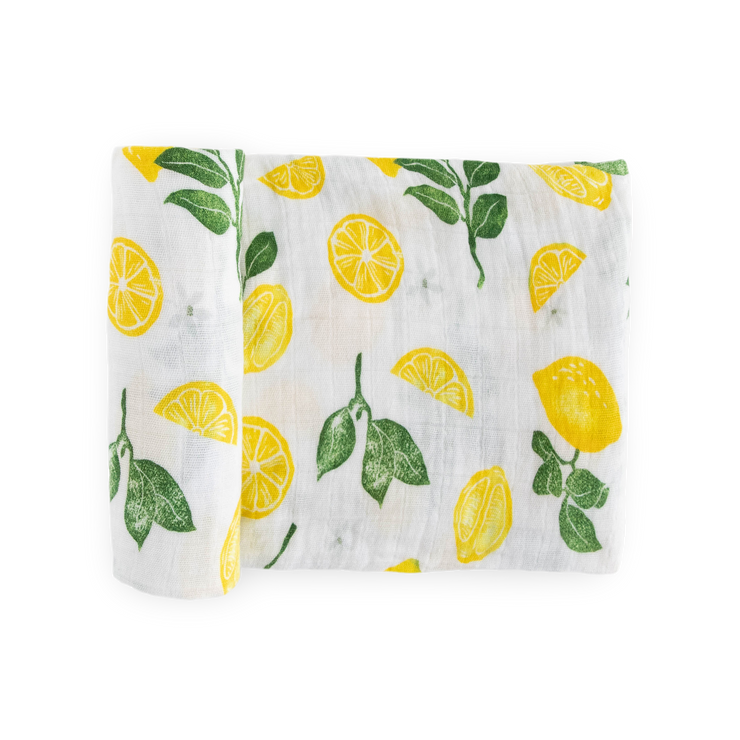 Cotton Muslin Swaddle Blanket - Lemon Drop