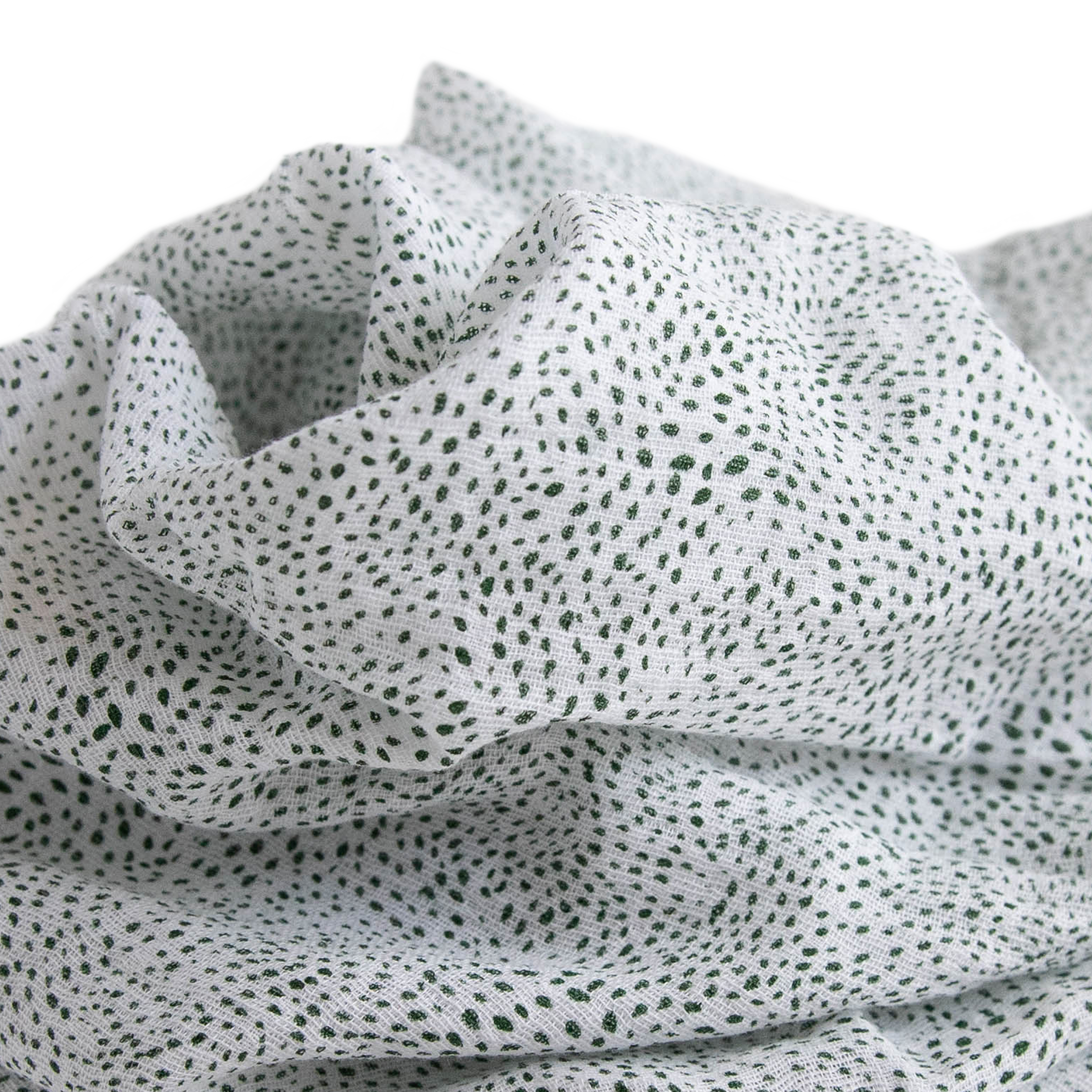Cotton Muslin Swaddle Blanket - Green Seed