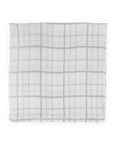 Cotton Muslin Swaddle Blanket - Grey Plaid