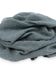 Cotton Muslin Swaddle Blanket - Sea