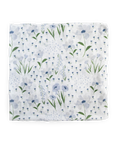 Deluxe Muslin Swaddle Blanket - Blue Windflower