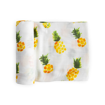 Deluxe Muslin Swaddle Blanket - Pineapple