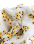 Deluxe Muslin Swaddle Blanket - Ditsy Sunflower
