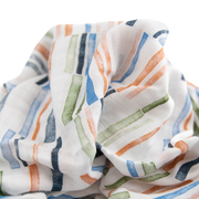 Deluxe Muslin Swaddle Blanket - Weston Stripe