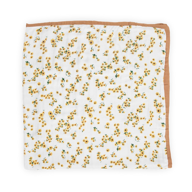 Original Deluxe Muslin Quilt - Ditsy Sunflower