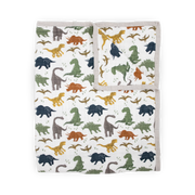 Cotton Muslin Quilted Throw - Dino Friends