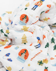 Cotton Muslin Quilted Throw - Christmas Time
