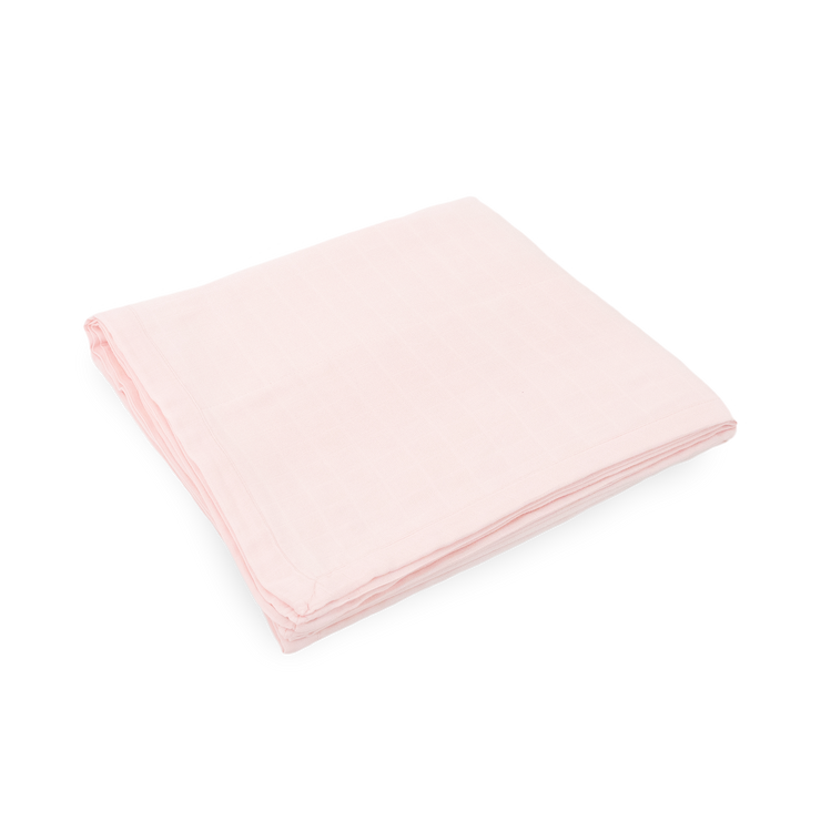 Deluxe Muslin Quilted Throw - Blush