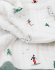 Cotton Muslin Baby Quilt - Powder Party