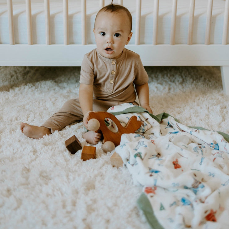 Deluxe Muslin Baby Quilt - Home Run