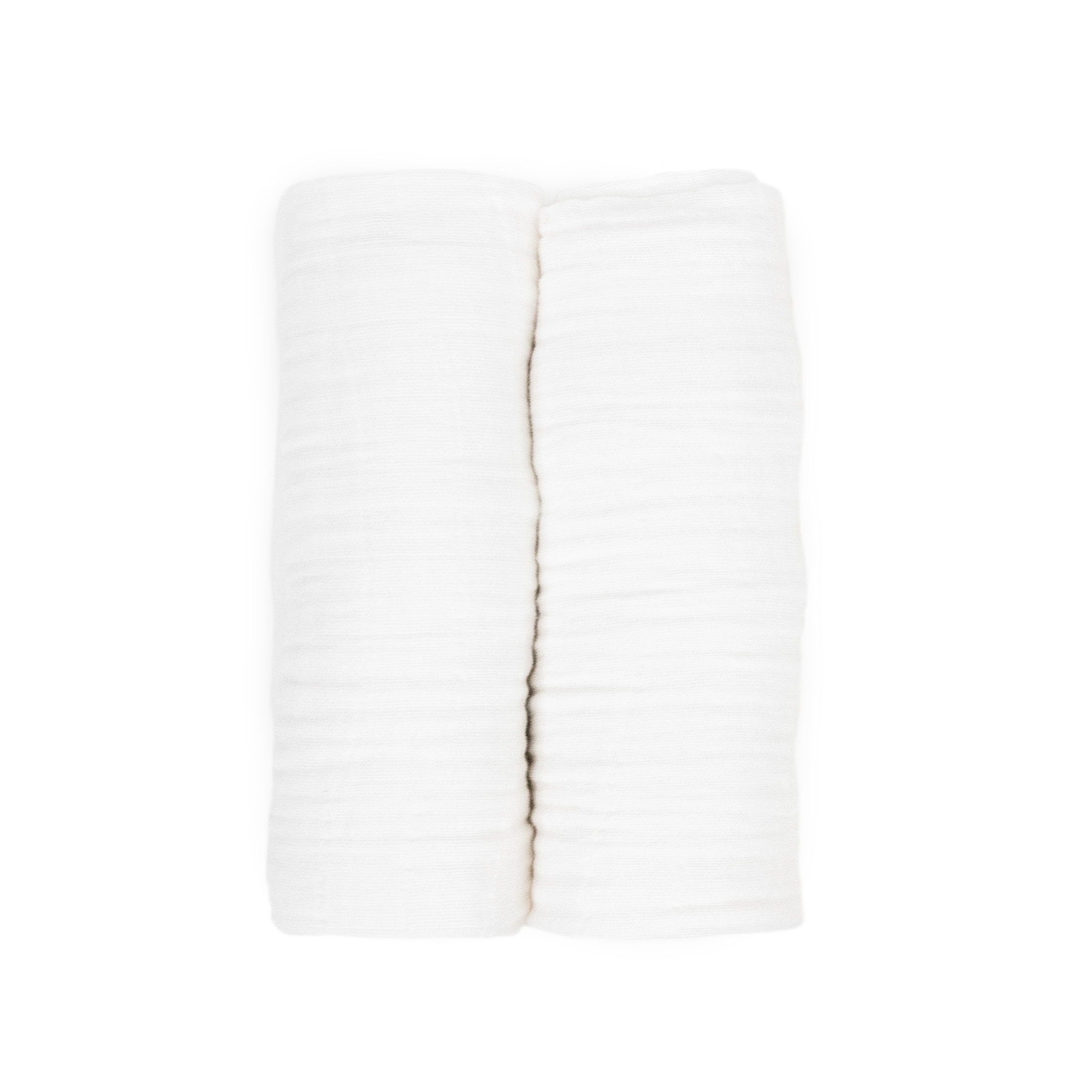 Organic Cotton Muslin Swaddle Blanket 2 Pack - White