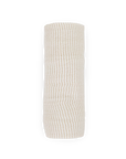 Organic Cotton Muslin Swaddle Blanket - Sand Stripe