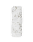 Organic Cotton Muslin Swaddle Blanket - Pencil Floral