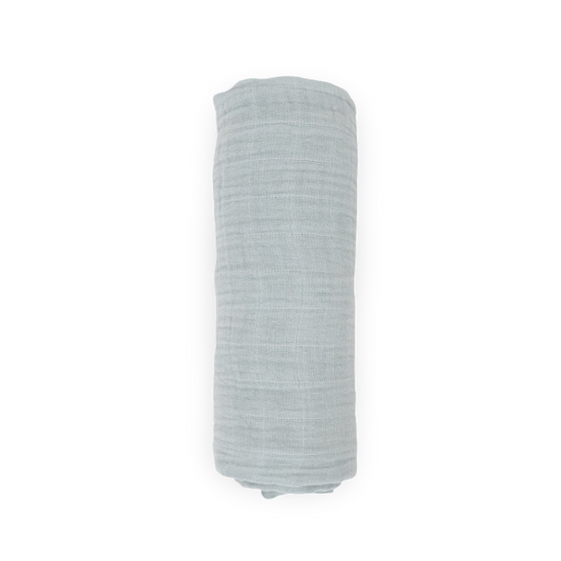 Organic Cotton Muslin Swaddle Blanket - White Sage