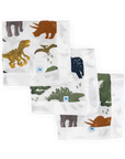 Cotton Muslin Security Blanket 3 Pack - Dino Friends