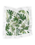 Cotton Muslin Security Blanket 3 Pack - Tropical Leaf