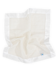 Cotton Muslin Security Blanket 3 Pack - Tan Gingham
