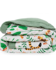 Cotton Muslin Toddler Comforter - Mighty Jungle