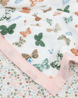 Cotton Muslin Toddler Comforter - Butterflies