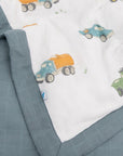 Cotton Muslin Toddler Comforter - Work Trucks