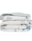 Cotton Muslin Toddler Comforter - Whales