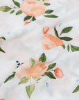 Cotton Muslin Pillowcase 2 Pack - Watercolor Roses Grande