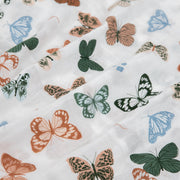 Cotton Muslin Pillowcase 2 Pack - Butterflies