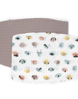 Cotton Muslin Pillowcase 2 Pack - Watercolor Critters