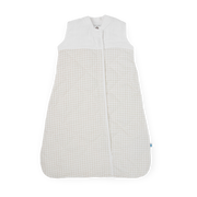 Cotton Muslin Quilted Sleep Bag - Tan Gingham