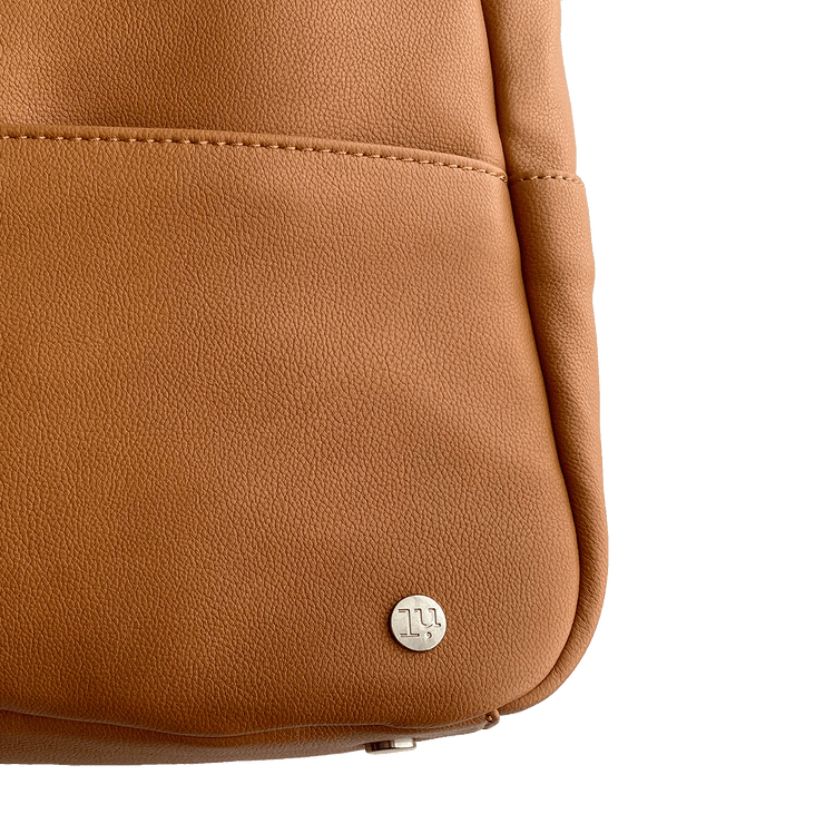 Skyline Backpack Cognac - Brushed Nickel Hardware